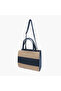Textured Tote Bag with Double Handle - 4