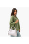 Textured Tote Bag with Zip Closure and Top Handle - 2