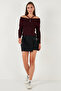 Premium Fitted Fit Carmen Collar Rope Strap Detailed Knitwear Sweater Sweater 680Kz00076 - 3