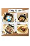 Grease Proof And Waterproof Food Grade Silicone Coated Air Fryer Paper liner 100pcs - 7