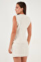 Cotton and Wool Blend Slim Fit Crew Neck Tweed Vest Vest 611Ye00059 - 6