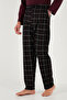 Plaid Regular Fit High Waist Pocket Crew Neck Pajama Set Men's Pajama Set 6574002 - 6