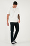 Cotton Comfort Fit Regular Waist Straight Leg Jeans Men's Denim Pants 412C05Texas