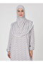 100% Cotton Headscarf One-Piece Prayer Dress - 4