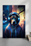 1 Gamer Dog Themed Wooden Look Mdf Table - 2
