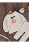Cotton Fruit Patterned Long Sleeve Baby Girl Set of 2 - 4