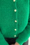 Green Gold Button Detailed Soft Knitwear Cardigan - Standard Size - 4