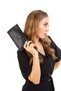 Women's Black Faux Leather Card Holder and Wallet New296 - 3