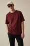 Men's Oversize Basic T-Shirt Unisex 100% Cotton Comfortable Fit Men's Full Oversize T-Shirt - 2