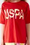 U.S. Polo Assn Sweet Pomegranate Flower Pomegranate-Colored Girls' Capri Set - 4