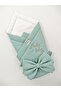 Green 100% Cotton Baby Blanket 85X85 cm Newborn Swaddle Hospital Release Gift Play Mat - 8