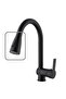 Yt47S Kartepe Black Spiral Kitchen Sink Faucet Hand Shower 2 Functions - 4