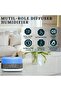 Bluetooth Clock Aromatherapy Humidifier Speaker with 7 Color Ambient Light - 8