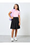 Girls Pink Cotton Polo T-Shirt - 3