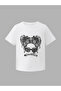 Girl Graphic Print T-Shirt and Flared Jeans Set - 3