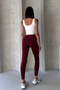 High Waist Shaping / Sculpting Modal Fabric Leggings - 8