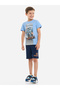 Boys Robot Graphic T-Shirt and Shorts Set - 2