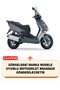 Aprilia Leonardo 150 Lock Compatible Motorcycle Tarpaulin (Grey Color) with Connection Buckle and Elastic - 2