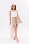 Genius Store Women's Shorts Aerobin Cotton Pocketed Non-Shrink Fabric Shorts with Elastic Waist - 4