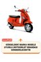 Vespa Lx 150 Lock and Rear Bag Compatible Motorcycle Tarpaulin (Gray Color) with Connection Buckle - 2