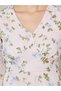 Floral Print Dobby Layered Maxi Dress - 3