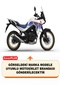 Motorcycle Tarpaulin Compatible with Honda XL 750 Transalp Lock and Rear Bag (Grey Color) with Connection Buckle - 2
