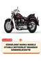 Yamaha Xvs 1100 Drag Star Rear Bag and Security Lock Compatible Motorcycle Tarpaulin (Black Color) - 2