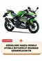 Kawasaki Ninja 400 (Reflective) Motorcycle Canvas Rear Bag Compatible (Black-Grey Color) - 3