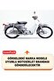 Honda C70 Super Cub Lock Compatible Motorcycle Tarpaulin (Grey Color) with Connection Buckle and Elastic - 2