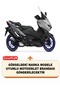 Yamaha Tmax 560 Rear Bag and Security Lock Compatible Motorcycle Tarpaulin (Black Color) - 2