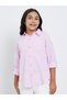 Pack of 2 - Girls Pink Striped Shirt and Rib Tank - 4