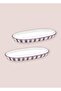 Joy Oval Service Set of 2 Purple 14X26X3 cm - 7
