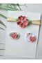 Baby Gift Newborn Baby Buckle and Bandana Handmade 3-Piece Baby Set - 2