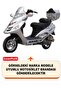 Bisan Pacific 150 Lock-Compatible Motorcycle Tarpaulin (Gray Color) with Connection Buckle and Elastic Band - 2