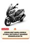 Kymco Downtown 250I Rear Bag and Security Lock Compatible Motorcycle Tarpaulin (Black Color) - 2