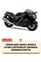 Suzuki Gsx-R 1300 Hayabusa Rear Bag and Security Lock Compatible Motorcycle Tarpaulin (Black Color) - 2