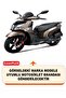 Sym Hd2 200I Rear Bag and Security Lock Compatible Motorcycle Tarpaulin (Black Color) - 2