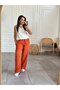 Elastic Waist Wide Leg Muslin Trousers - 2