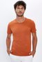 Unisex 5-Pack Black-White-Burgundy-Cinnamon-Grey Slim Fit Slim Fit 100% Cotton Crew Neck T-Shirt - 4