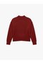 Stand Collar Long Sleeve Basic Knitwear Sweater - 3