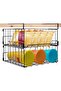 2-Pack Hanging Kitchen Under Shelf Storage Organizer Basket for Cabinet Wire Baskets - 2