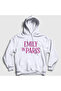Unisex White Logo Emily in Paris Hooded Sweatshirt 567400Tt