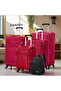 Soft Material (20/24/28/32 Inch) Luggage - Stylish Backpack Combo, Red - 2