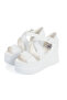 Women's Sandals Wedge Heel White Evening Dress 9cm Heels Extremely Comfortable - 5