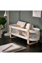 Desktop Organizer, White, 50X16X17 cm Depth: 16 cm Width: 50 cm Height: 17 cm - 3