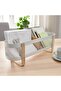 Desktop Organizer, White, 50X16X17 cm Depth: 16 cm Width: 50 cm Height: 17 cm