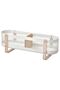 Desktop Organizer, White, 50X16X17 cm Depth: 16 cm Width: 50 cm Height: 17 cm - 2