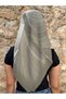 Green Colored Patterned Writing – Cotton Headscarf Scarf Daily and Special Day - 2