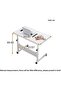 Over-Bed Tables, Rolling Bed Table Mobile Laptop Table Height Adjustable Side Table with 4 Lockable - 4