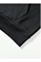 Men's Black Hooded Zip-Up Oversized Brushed Inside Printed Sweatshirt Winter School Cardigan - 7